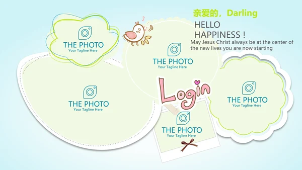 世界旅游电子相册动态PPT