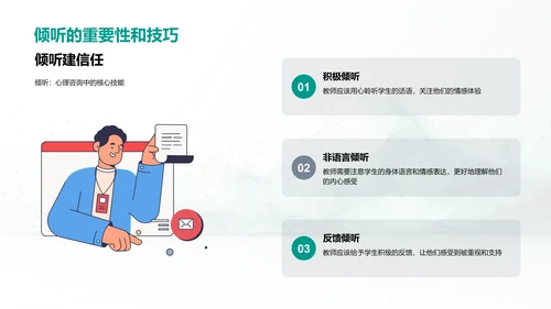 心理咨询在小学教育中的应用PPT模板