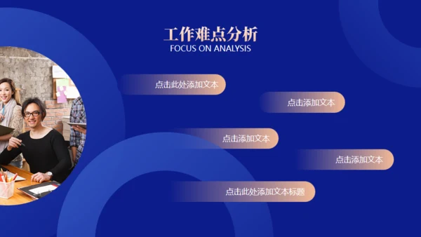 蓝金商务风工作汇报