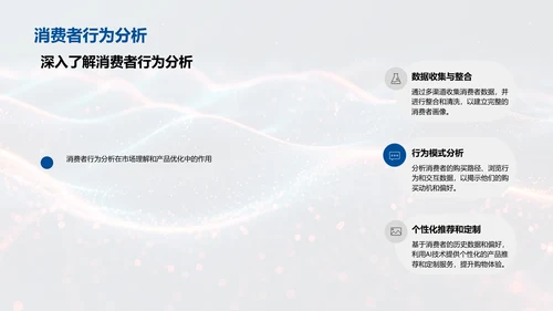 AI办公效率提升讲座，蓝色背景通用PPT模板