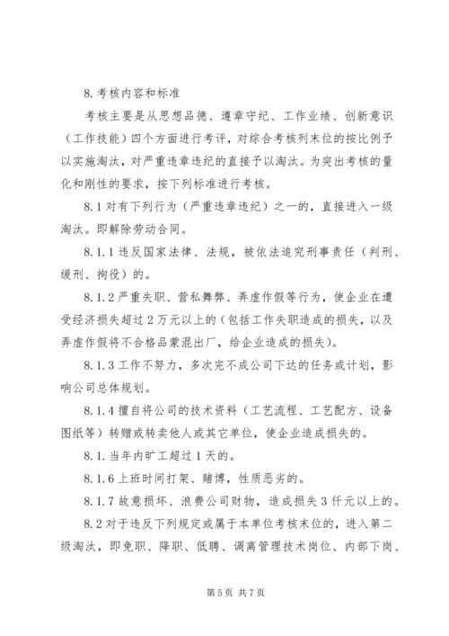 考核——末位淘汰制方案 (4).docx