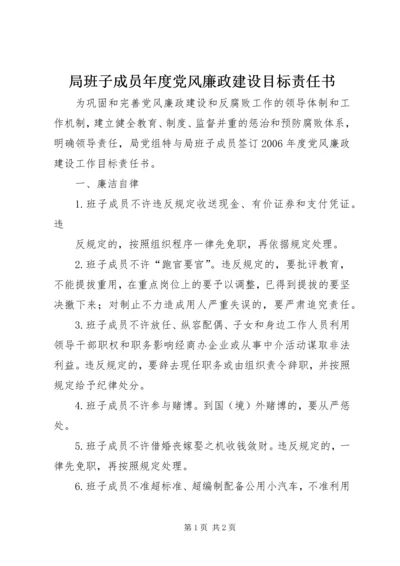 局班子成员年度党风廉政建设目标责任书 (3).docx