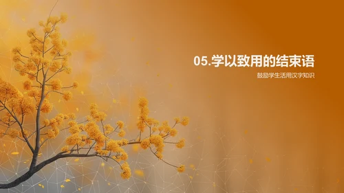 汉字知识讲解PPT模板