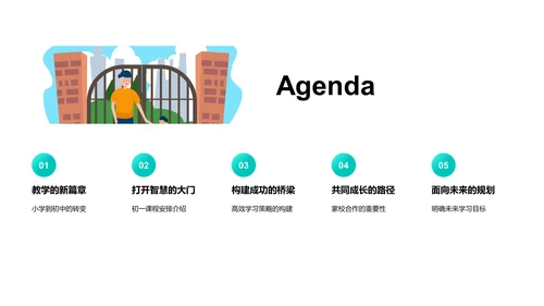 初一学习导航报告PPT模板