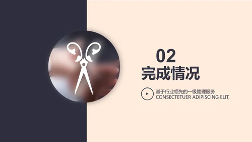 创意时尚美发教学工作总结动态PPT