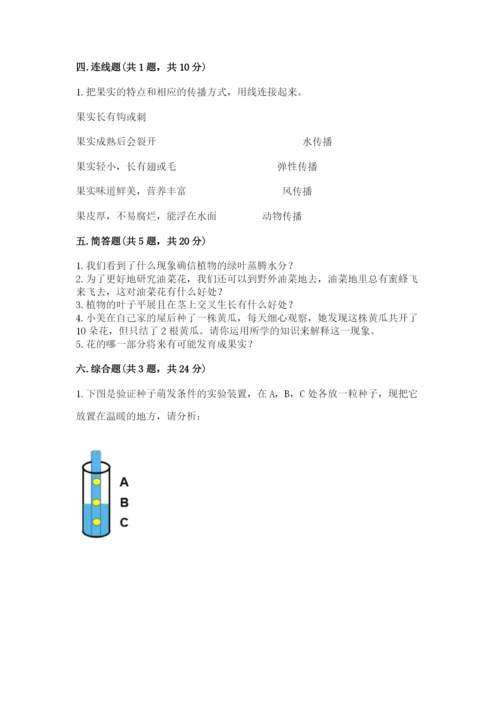 科学四年级下册第一单元植物的生长变化测试卷精品（满分必刷）.docx