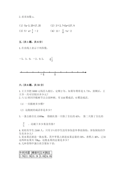 小学数学六年级下册竞赛试题附完整答案（必刷）.docx