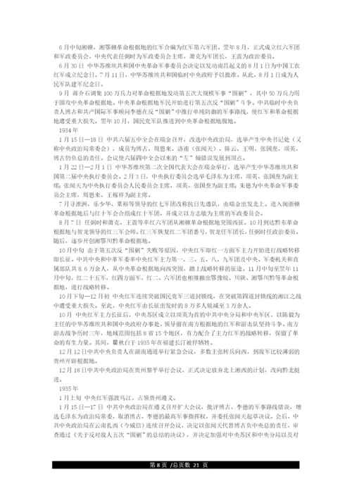中国共产党建党历程-大事列表.docx