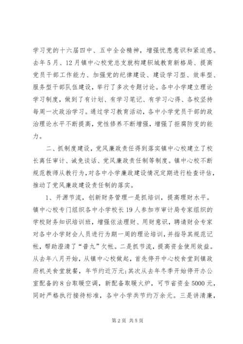 中小学党风廉政建设的调查调研报告.docx