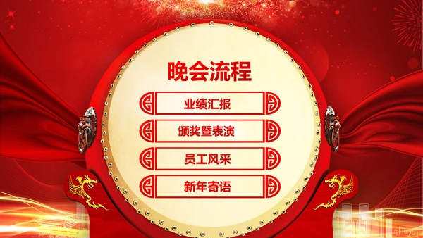 震撼2018年终颁奖典礼员工风采PPT