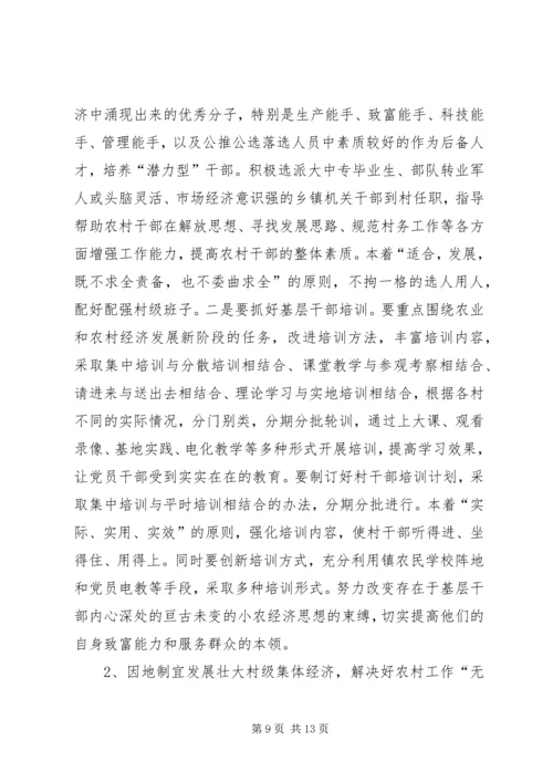 对于农村党建工作的探索与思考.docx