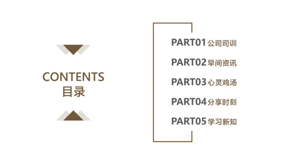 棕色简约风保险销售早会培训