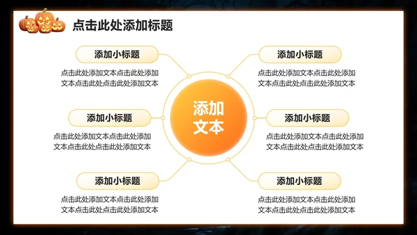 橙黄色3D风万圣节活动策划营销方案PPT模板