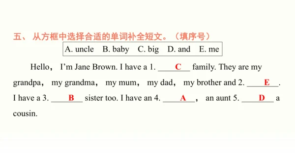 Unit 2 Different families Part C Family Poem  课件(共