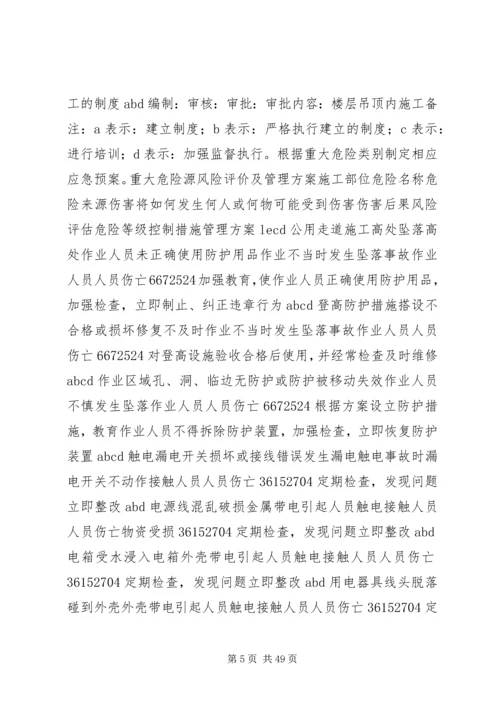 重大危险源风险评价及管理方案.docx