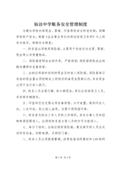 仙访中学账务安全管理制度.docx