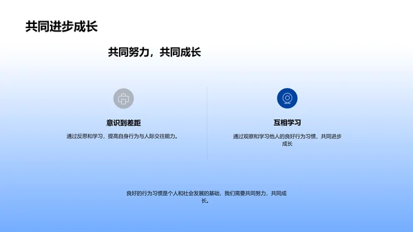 良好习惯与成长PPT模板