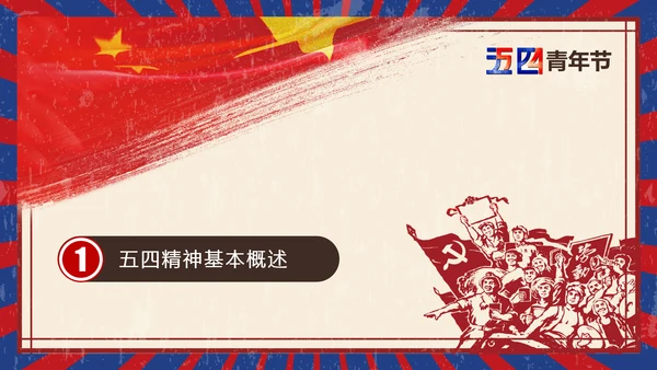五四青年节热血青春放飞梦想PPT