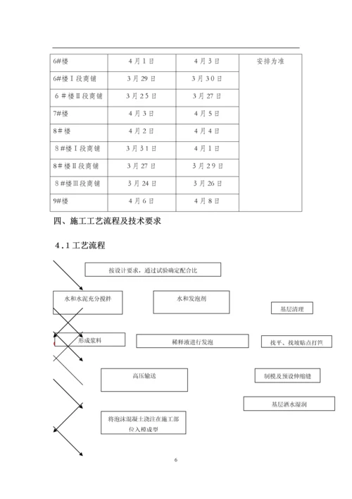 屋面泡沫混凝土(发泡混凝土)施工方案.docx