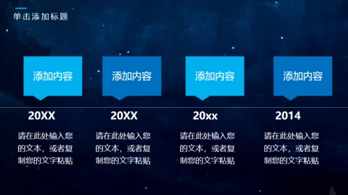 宇宙星空商风通用PPT模板