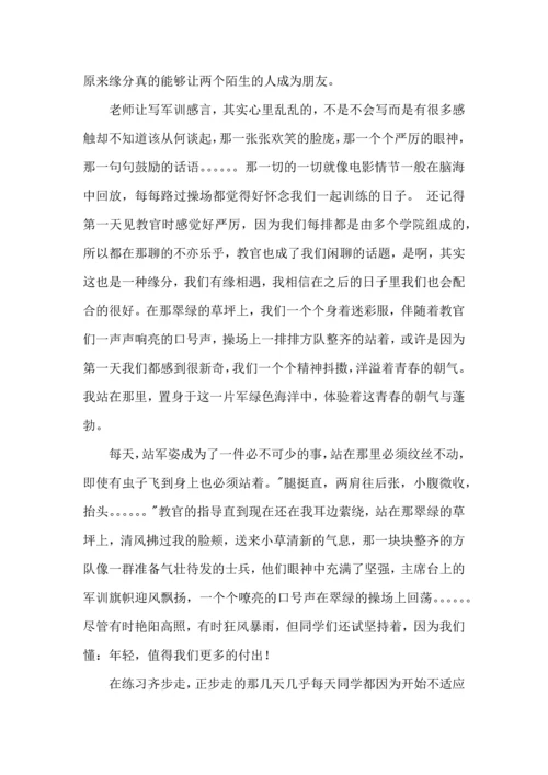 热门大学军训心得体会8篇.docx