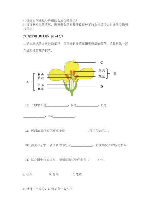 教科版科学四年级下册第一单元《植物的生长变化》测试卷精品（巩固）.docx