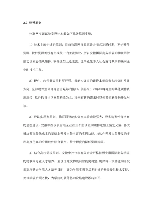 物联网实训基地技术方案.docx