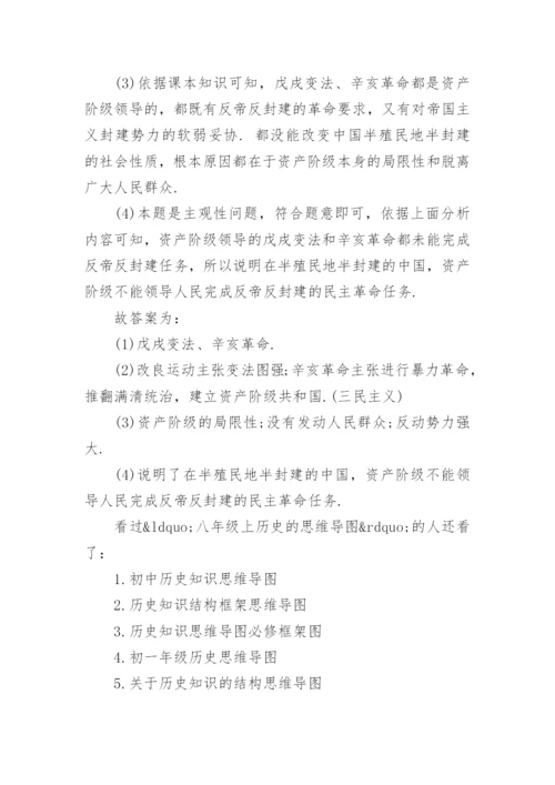 八年级上历史的思维导图.docx