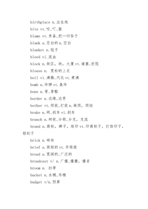 2022高考英语985个考试大纲核心词汇(建议收藏).docx