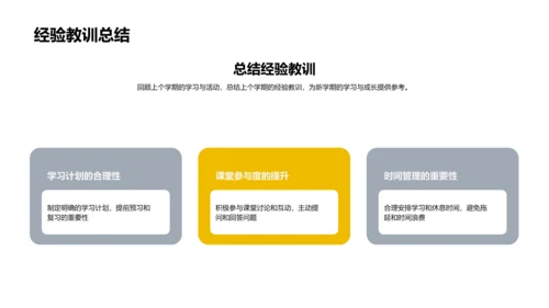 新学期提升策略PPT模板