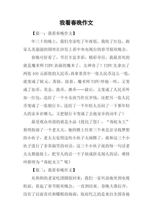 我看春晚作文.docx