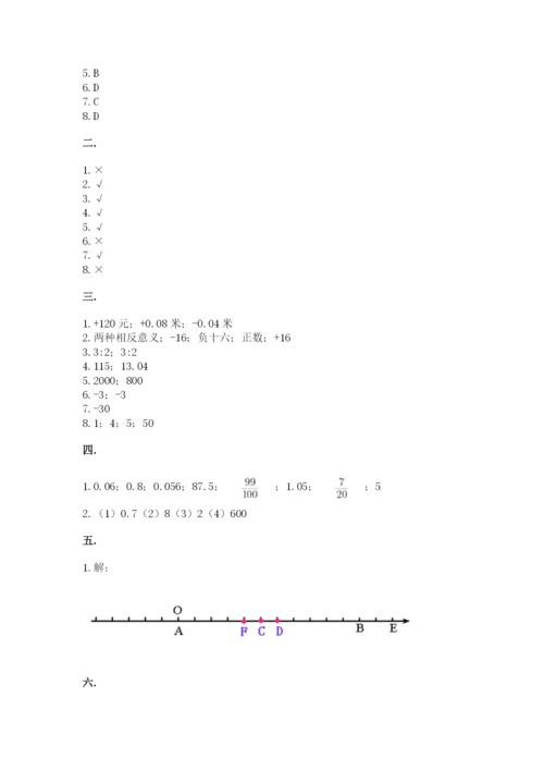 浙教版数学小升初模拟试卷带答案（预热题）.docx
