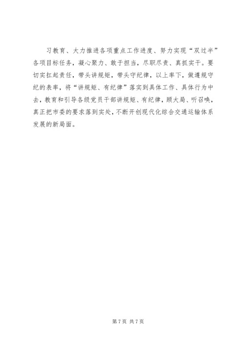 副局长严守党规党纪做忠诚干净担当合格党员民主生活会发言材料 (3).docx