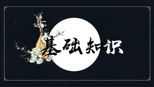 中国风琵琶行语文古诗教学PPT课件