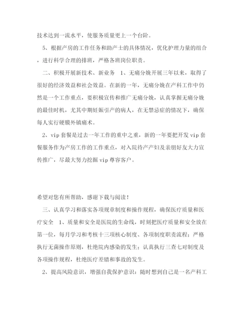 精编之医院产科工作计划范文.docx