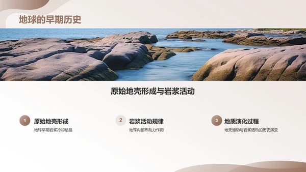 黄灰色简约风地质知识科普PPT模板