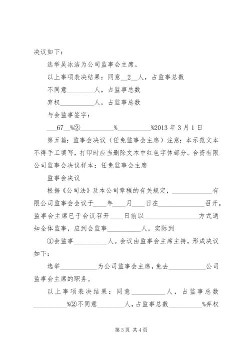 公司监事会决议.docx