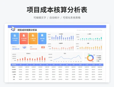 项目成本核算分析表