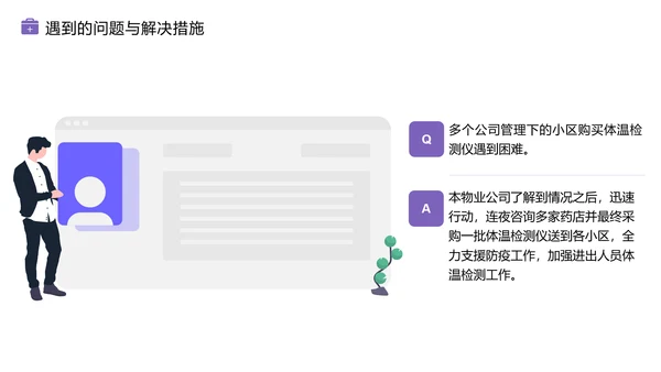 物业新冠病毒疫情防控工作总结PPT模板