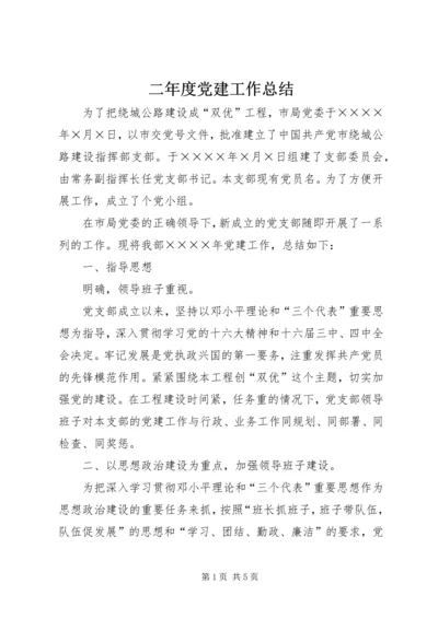 二年度党建工作总结.docx