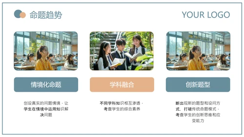 蓝绿色简约风教育研究课题总结PPT