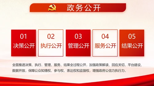 红色党支部年终述职报告学习教育动态PPT模板