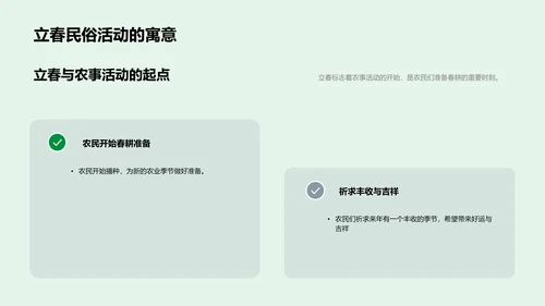 立春文化及农事讲解PPT模板