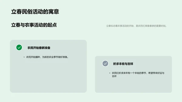 立春文化及农事讲解PPT模板