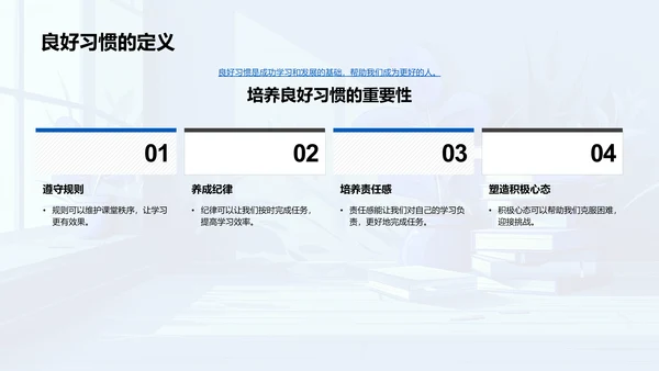 良好习惯培养讲座PPT模板
