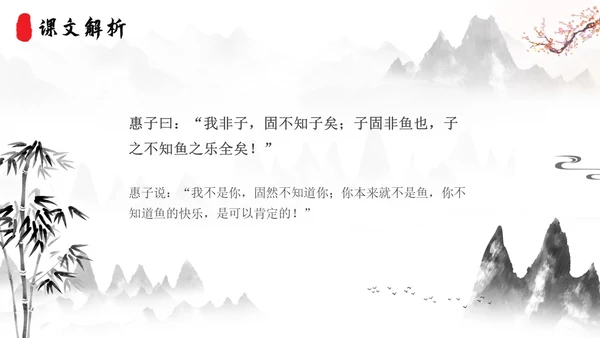 庄子与惠子游于濠梁之上2语文课件