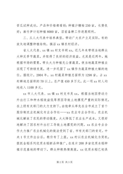 发挥人大代表作用搞活农村经济 (2).docx