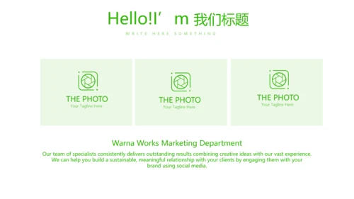 绿色小清新医药营销团队管理动态PPT