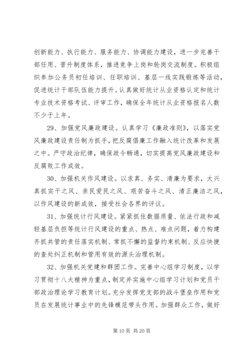 市统计局工作计划[范文模版].docx