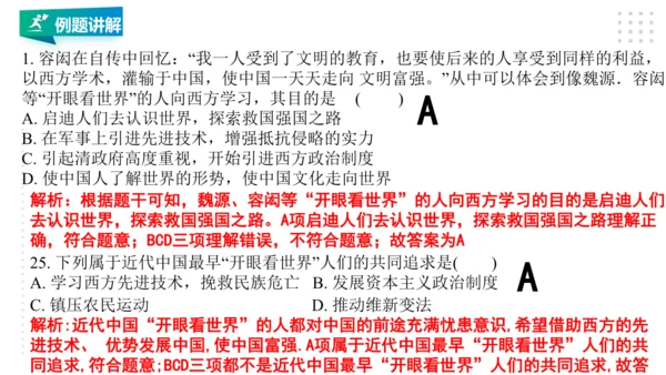 第八单元 19世纪中后期的近代中国 精品复习课件（46张PPT）